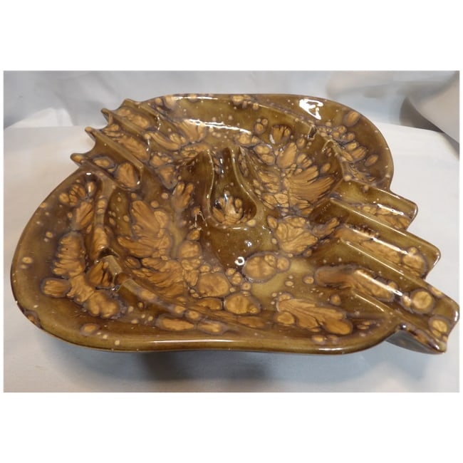 Rare Ceramic MCM Ashtray- Cigars, cigarettes and Pipe - 6