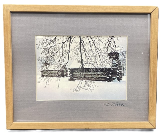 Acclaimed Photographer TED COOPER Landscape Photo Signed Framed: Date/Period: unknown Dimension: Approx. 10.5 x 8.5 Material: mixed materials Additional Information: This remarkable photograph by Ted Cooper captures the beauty of nature in stunning detail. The