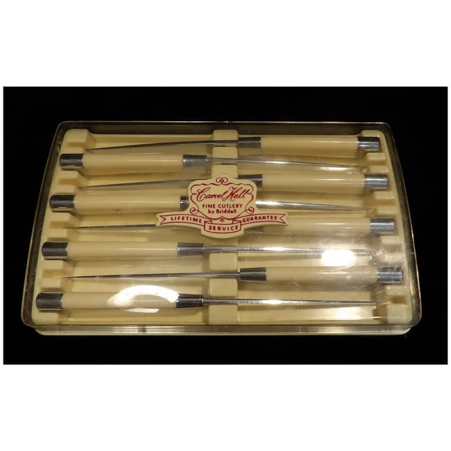 Briddell Carvel Hall Steak Knives Fine Cutlery Original Case - Set of 8 - 8