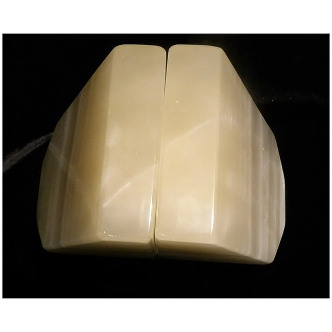 Pair of Polished Onyx Bookends - 7