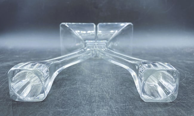 MID-CENTURY MODERN RIEDEL "DUETTO" AUSTRIA CRYSTAL CANDLESTICKS - 3