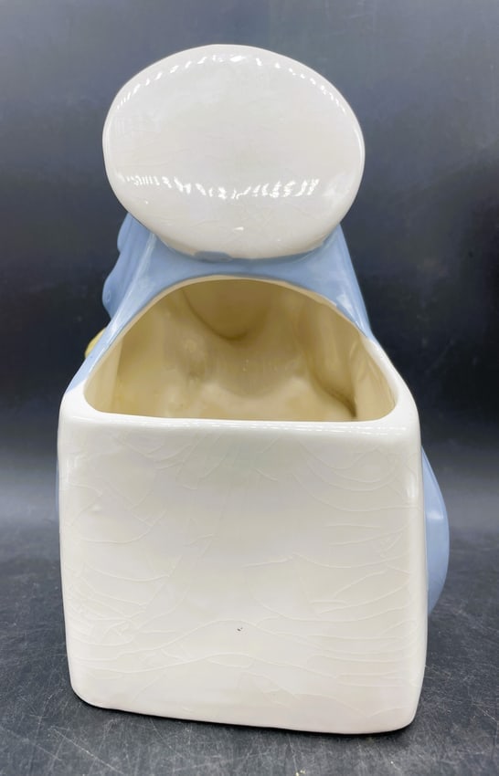 RUBEN'S 1960 MOTHER MARY AND BABY JESUS PORCELAIN PLANTER, JAPAN - 4
