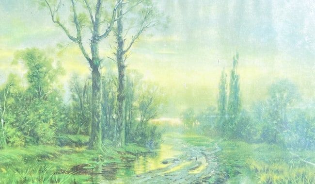 ANTIQUE R. ATKINSON FOX FRAMED PRINT "AFTER THE STORM" - 2