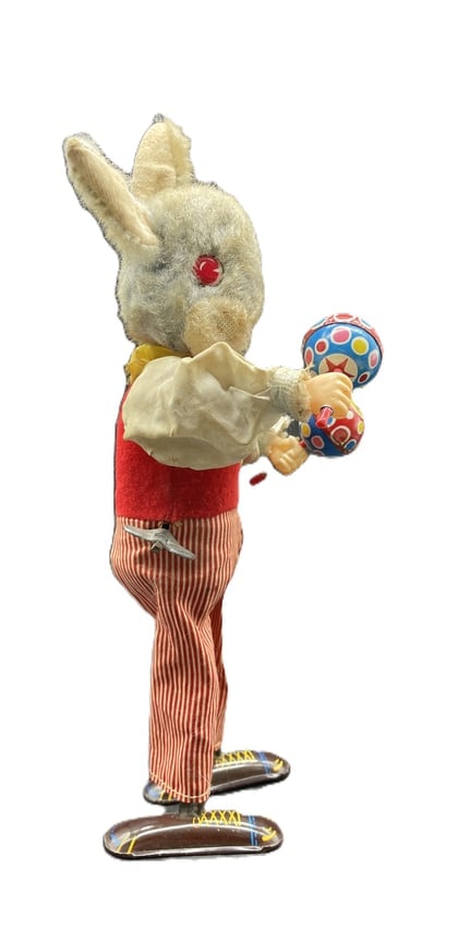 VINTAGE CHICO THE MARACAS WINDUP BUNNY Works! - 5