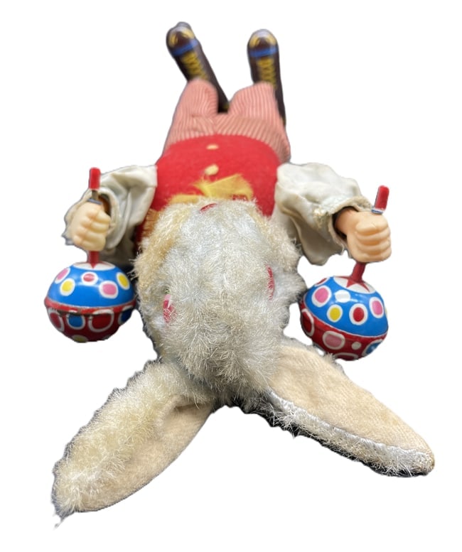 VINTAGE CHICO THE MARACAS WINDUP BUNNY Works! - 6