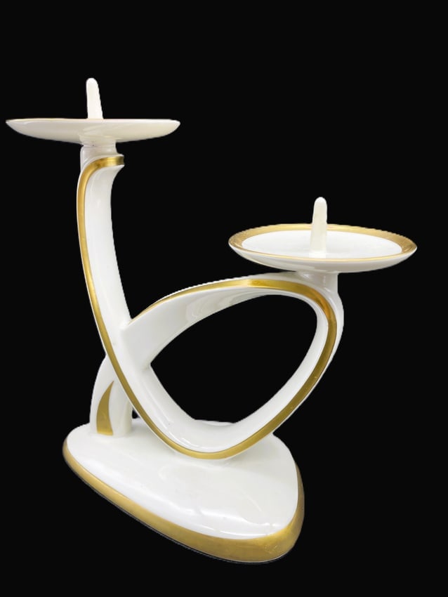 Vintage Alka Kunst Bavaria Germany candle holder - 3