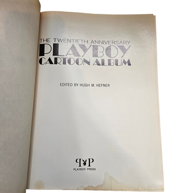The Twentieth Anniversary Playboy Cartoon Album Hugh Hefner 1974 1st Ed HC: Title: The Twentieth Anniversary Playboy Cartoon Album Hugh Hefner 1974 1st Ed HC Description: The 20th Anniversary Playboy Cartoon Album is a nostalgic collection of over 825 sophisticated cartoons,