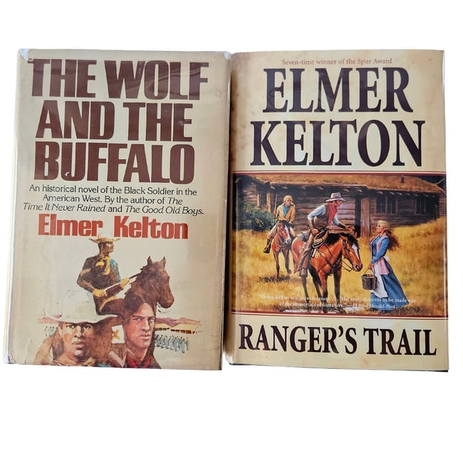 Elmer Kelton 1st ED SIGNED Hard Cover Dust Jacket Books: Elmer Kelton: The Wolf and the Buffalo 1980 Doubleday 1st ED SIGNED Hard Cover with Dust jacket Protected by Mylar cover Good condition with slight browning of pages Elmer Kelton: Ranger's Trail