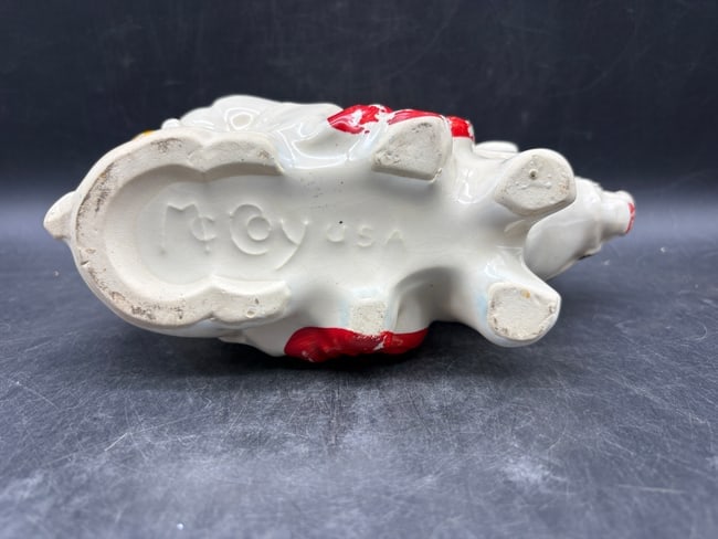 McCoy Clown w/ Pig Planter, Original Cold Paint, Vintage 1951 - 7