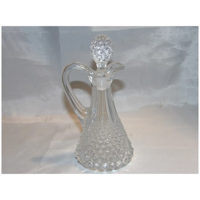 Duncan #118 Hand Blown Thousand Eyes Hobnail Cruet - 4