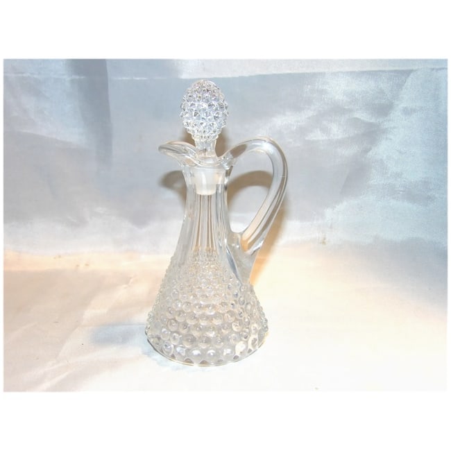 Duncan #118 Hand Blown Thousand Eyes Hobnail Cruet - 6