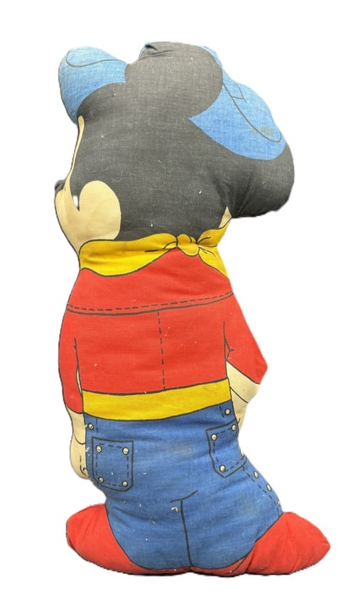 Vintage 17" Mickey Mouse Stuffed Sheriff Cowboy Disney Doll, Hard to Find - 2