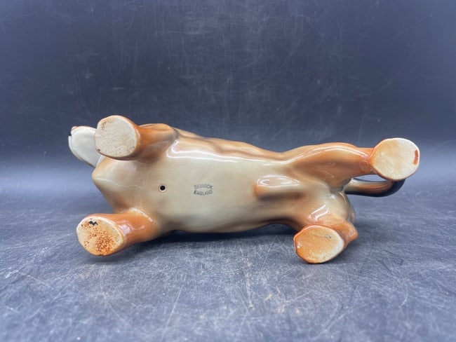 Vintage Beswick England Standing Ceramic Dachshund - 7