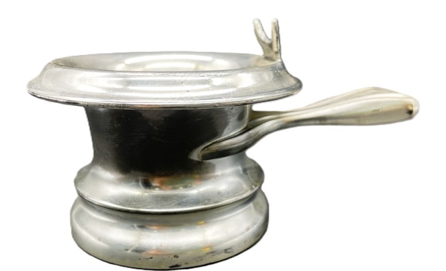 Antique Victorian Derby Silver Co. Plated Shaving Mug w/ Soap Cup - 2