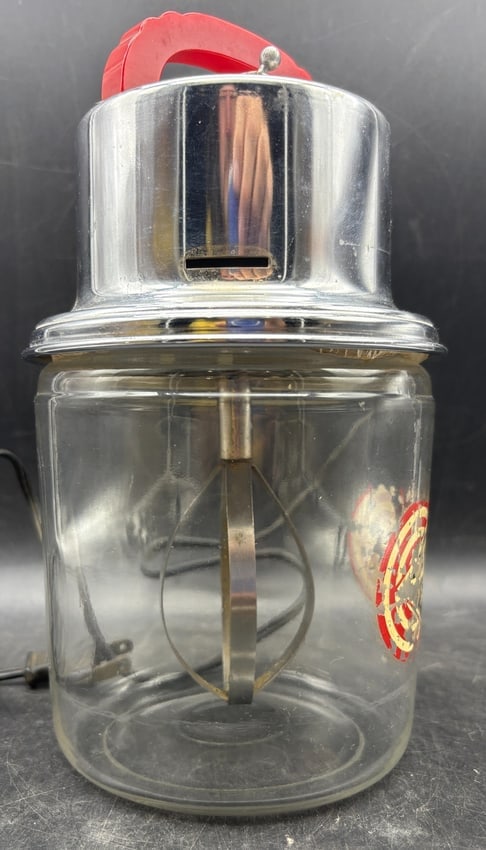 Vintage Spud-Dee Electric Glass Potato Mixer Advertising Kitchen Appliance working - 3