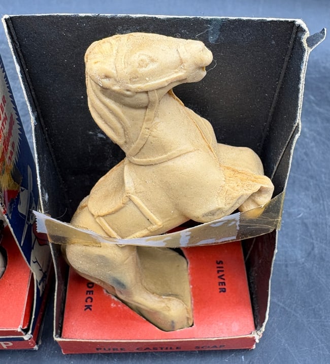 RARE LONE RANGER, TONTO & SILVER VINTAGE SOAPS IN ORIGINAL BOXES 1930'S 1940'S - 5