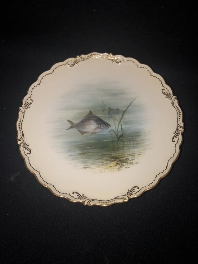 8 coalport 9" fish plates - 2