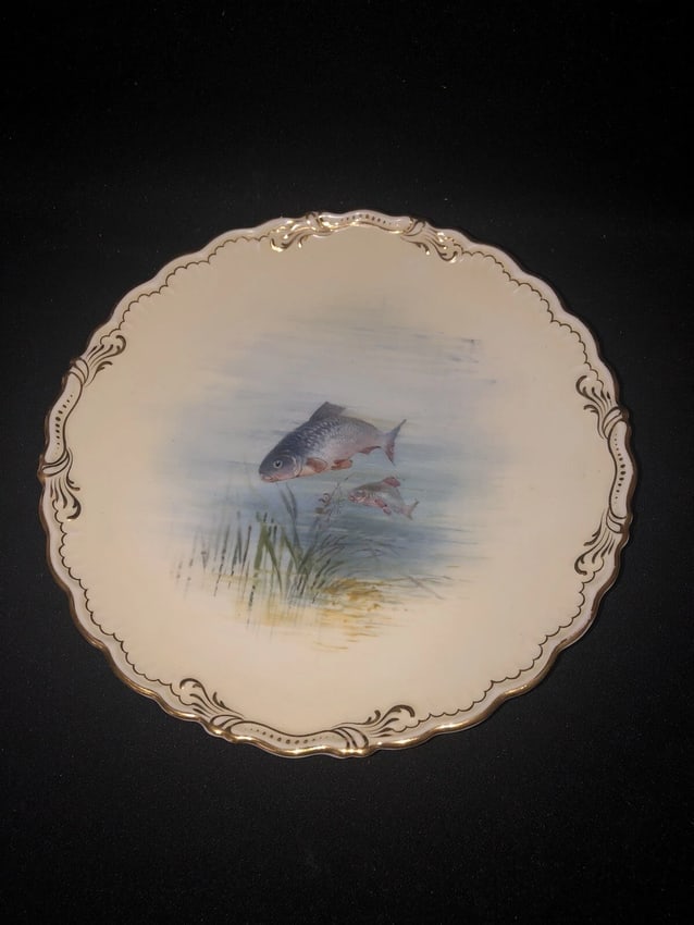 8 coalport 9" fish plates - 5