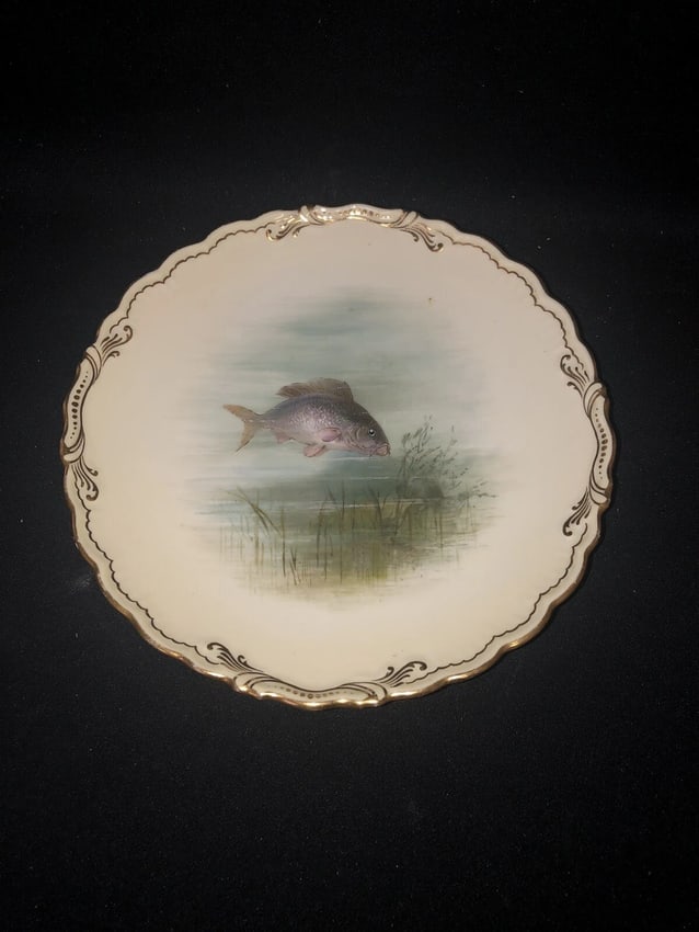 8 coalport 9" fish plates - 7