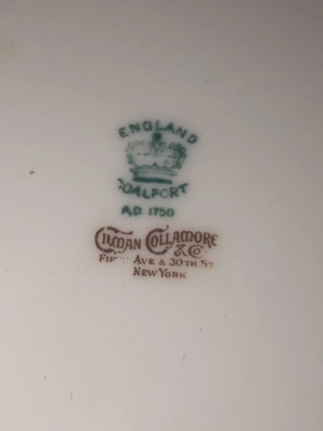 8 coalport 9" fish plates - 8