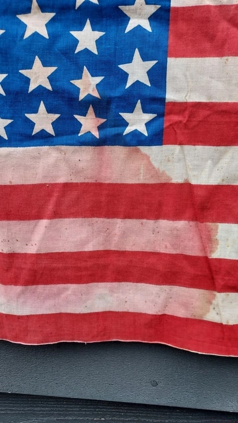 American Flag 39 Star 1889 North Dakota perfect size for framing #21 bleeding - 2