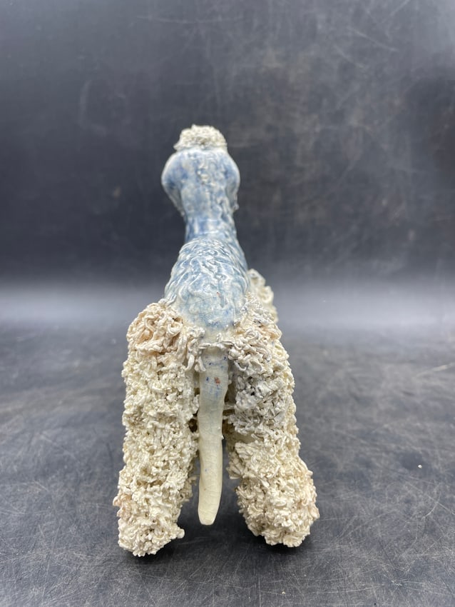 RARE JANE CALLENDER BLUE BEDLINGTON TERRIER FIGURINE - 5