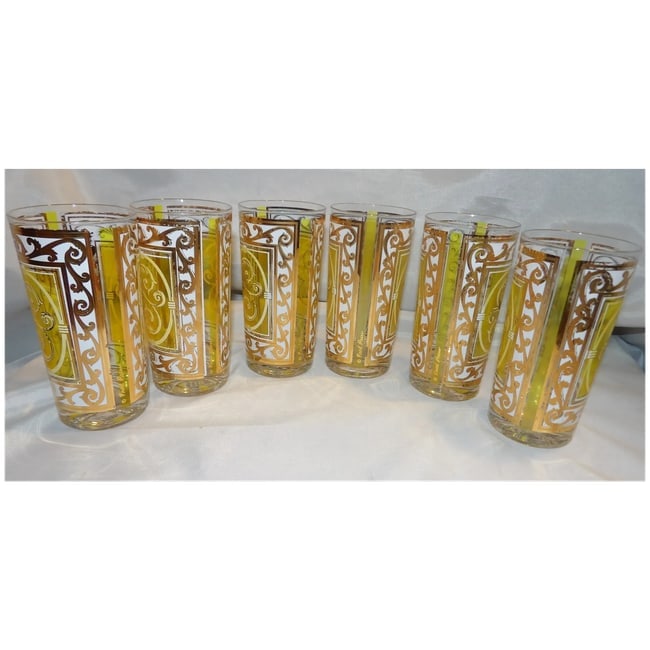 Fred Press Citron Yellow Glasses with 22K Gold Accents - 10