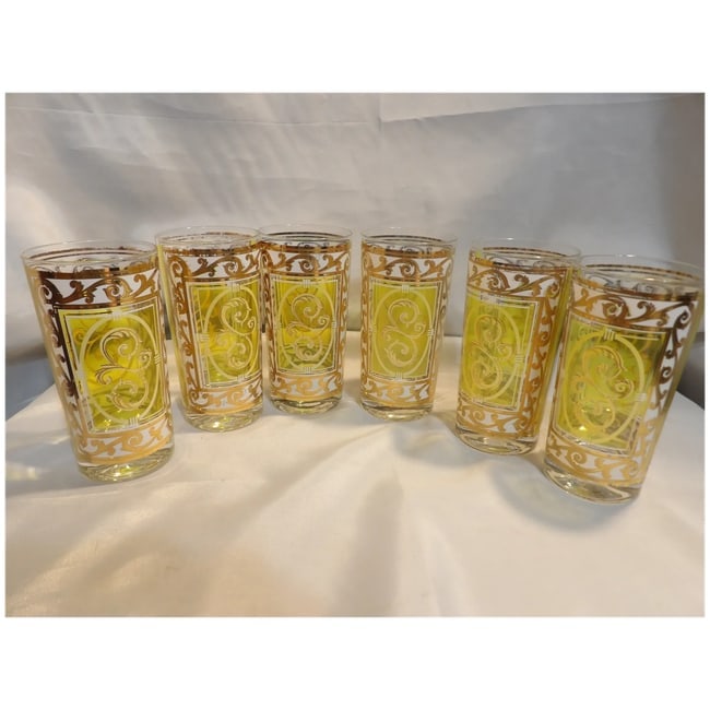 Fred Press Citron Yellow Glasses with 22K Gold Accents - 11