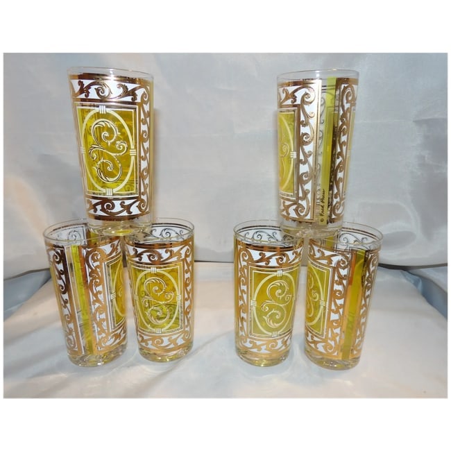 Fred Press Citron Yellow Glasses with 22K Gold Accents - 2