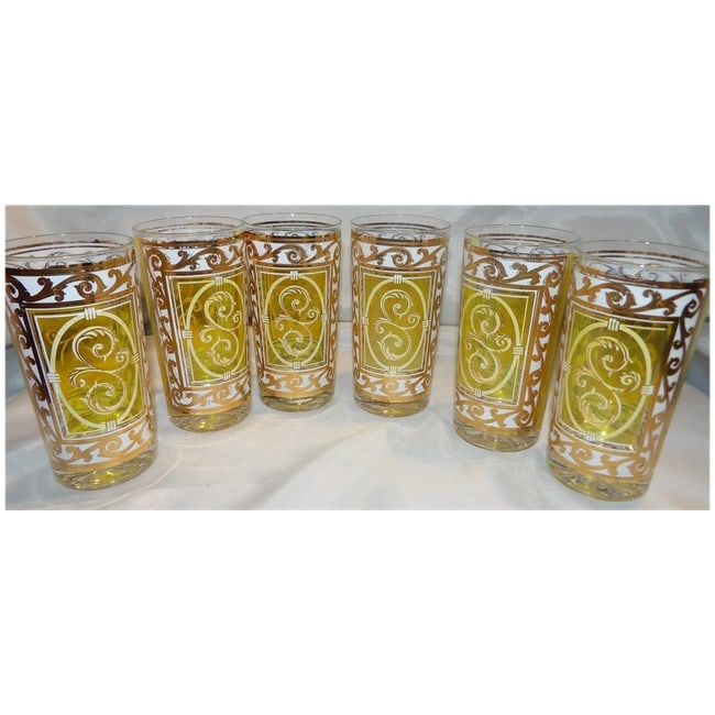 Fred Press Citron Yellow Glasses with 22K Gold Accents - 7