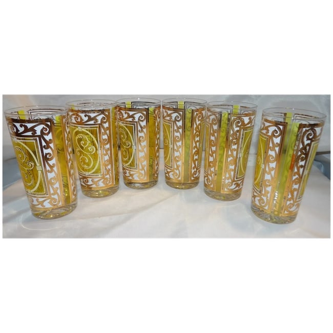 Fred Press Citron Yellow Glasses with 22K Gold Accents - 8