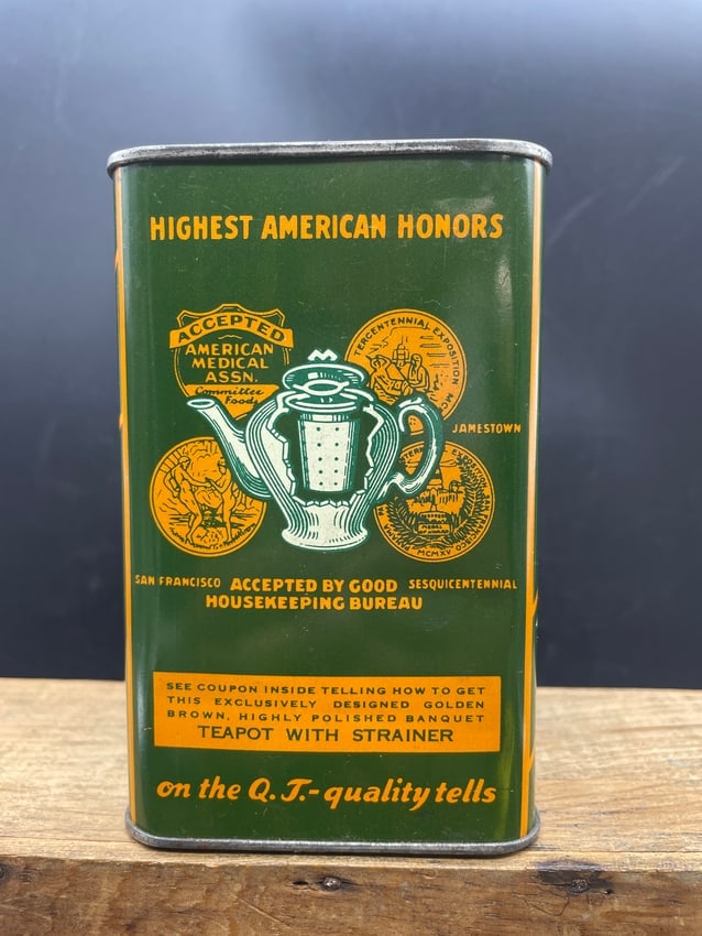 1930's Banquet Tea Tin Extra Fancy - 3