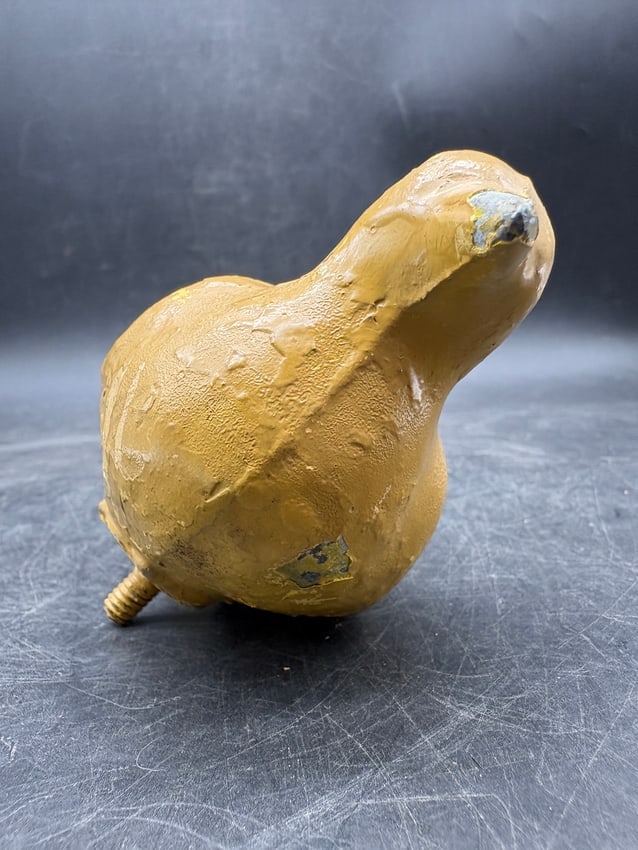 Primitive Folk Art Fair / Carnival Game Shooting Gallery Cast Iron Canary Bird Target - 7