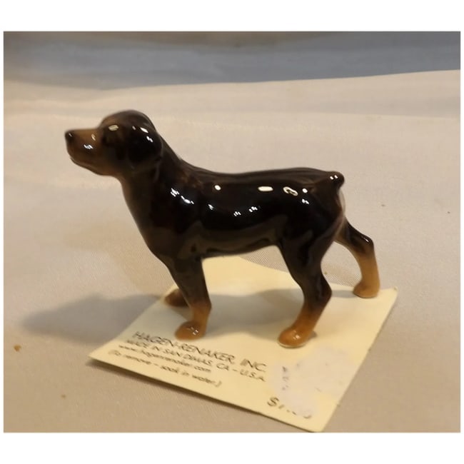 Vintage Rottweiler by Hagen Renaker Dog Figurine - 3
