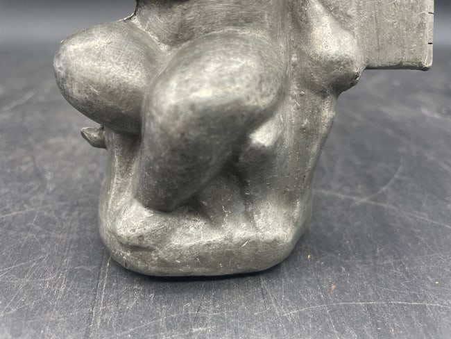 ANTIQUE PEWTER ICE CREAM MOLD #992 CUPID CHERUB BOY 1900'S VICTORIAN ~ E&CO - 3