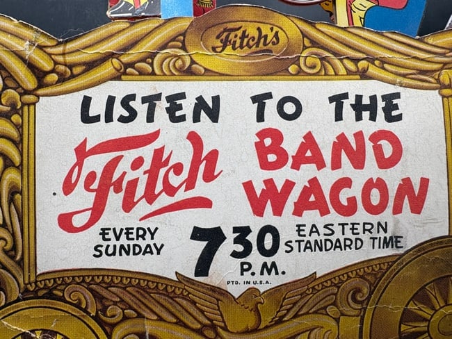 WWII Ringling Bros Barnum & Bailey Fitch Bandwagon Radio Show Counter Display - 2