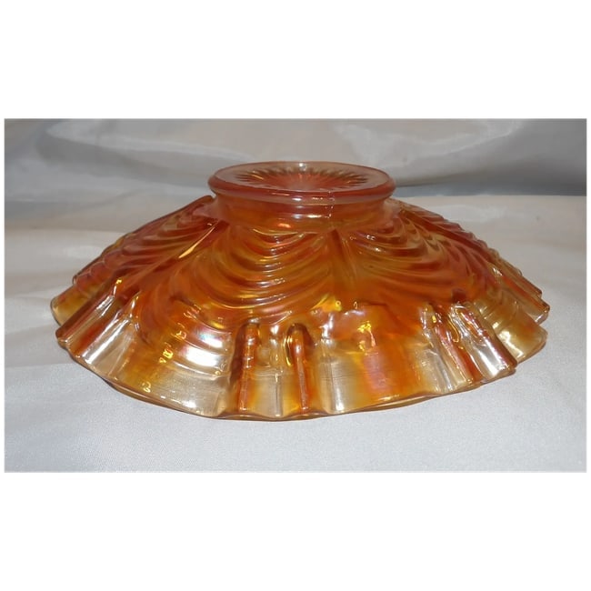 Fenton Marigold Carnival Glass 3-1 Pie Crust Edge Bowl - 5