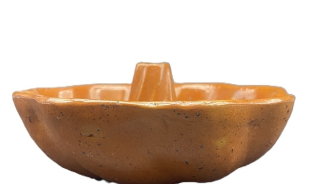 Vintage Rare Small Size Turks Head Pottery Redware Mold - 3