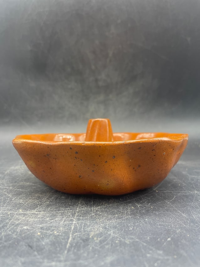 Vintage Rare Small Size Turks Head Pottery Redware Mold - 4