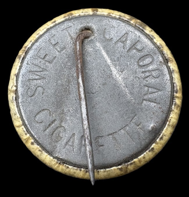 Antique Late 1800's Cigarette Advertising Pins Pinback Sweet Caporal - 4