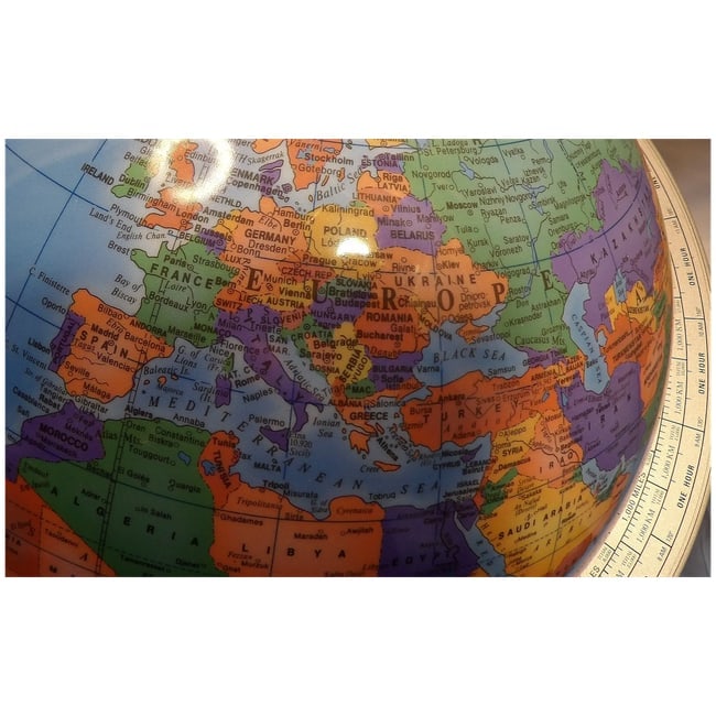 Cram "The Classica" Globe with Atomic Metal Stand - 10