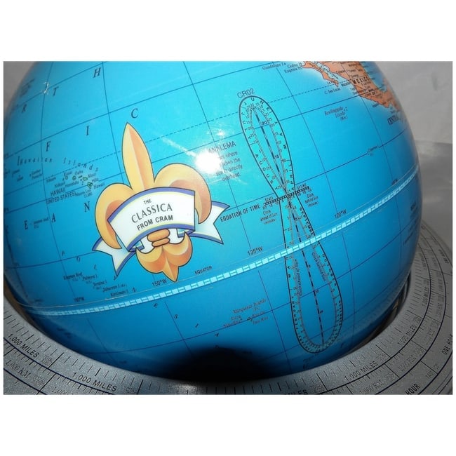 Cram "The Classica" Globe with Atomic Metal Stand - 4
