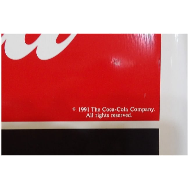 1991 NOS Coca Cola Metal Advertising Chalk Board - 6