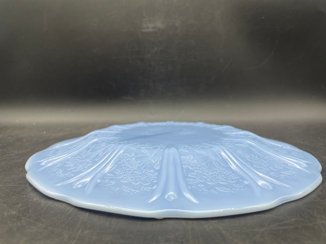 Jeanette Cherry Blossom Blue Delphite Plate - 7