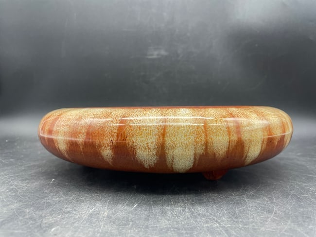 Antique Medalta Pottery Bulb Bowl, Low Bowl - 6