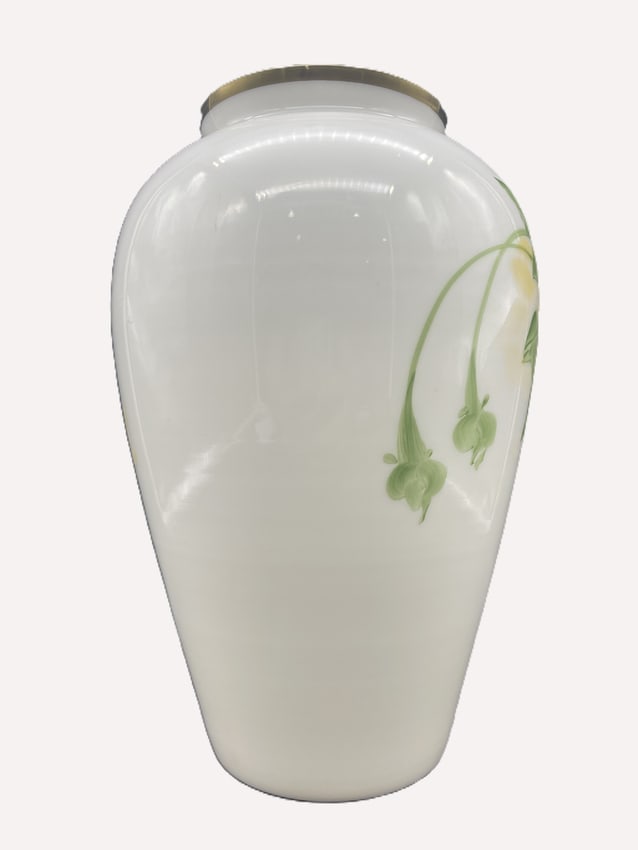 BRISTOL HANDPAINTED FLORAL VASE signed P. Connin - 5