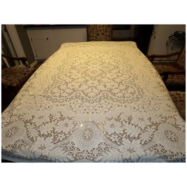 Lace Tablecloth Machine Made - 2