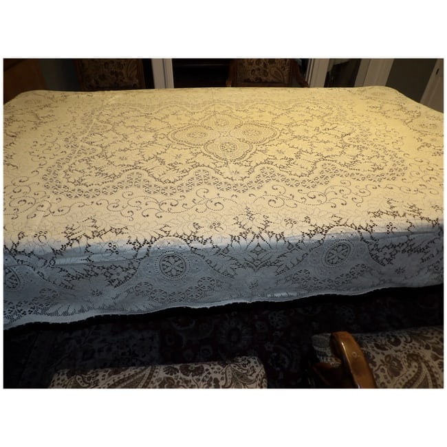 Lace Tablecloth Machine Made - 3