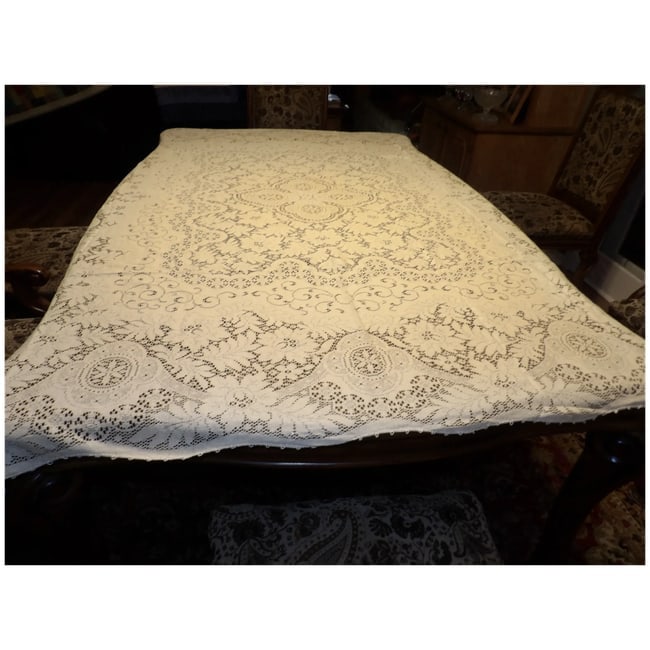 Lace Tablecloth Machine Made - 4