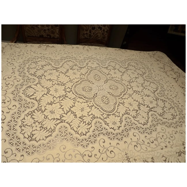 Lace Tablecloth Machine Made - 6